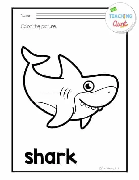 Sea animals coloring pages