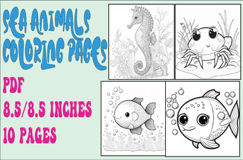 Sea animals coloring pages