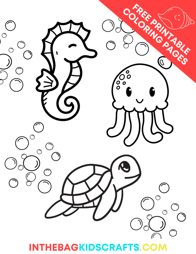 Beach coloring pages free printable â in the bag kids crafts