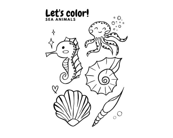 Summer coloring page