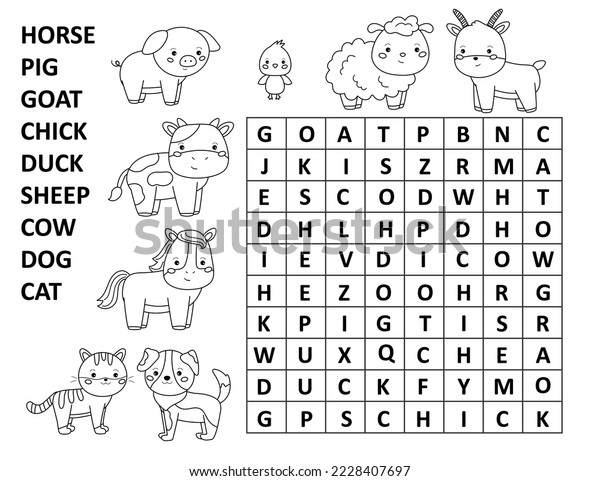 Animal word search images stock photos d objects vectors