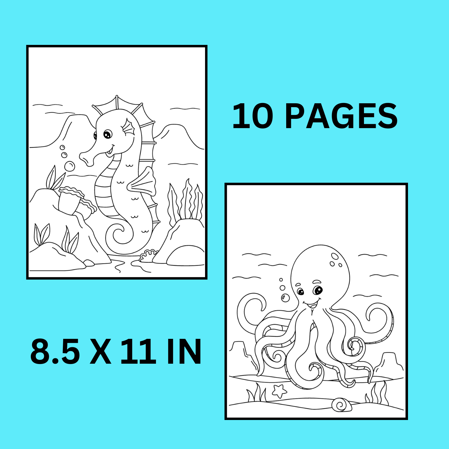 Ocean and sea coloring pages sea animals coloring sheets beach activity made by teachers