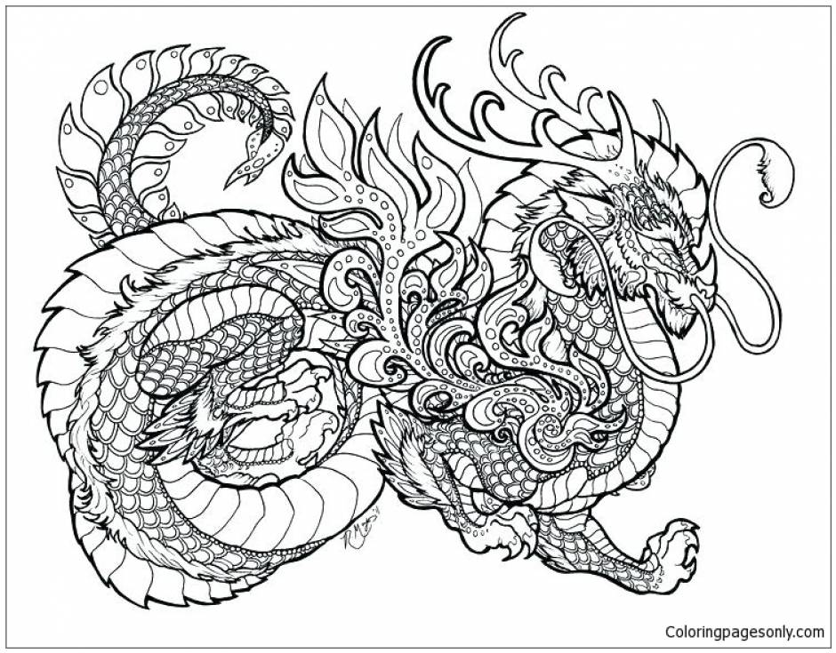 Dragon coloring pages