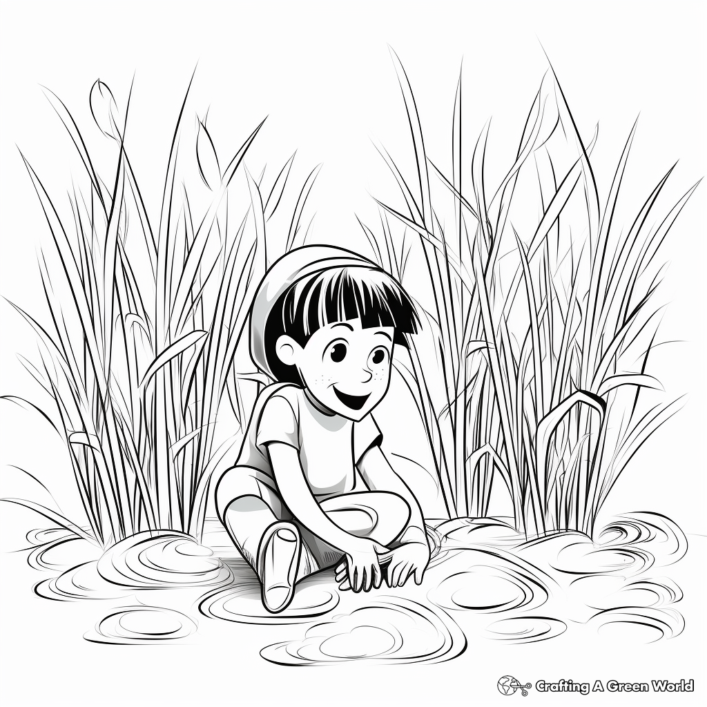 Grass coloring pages