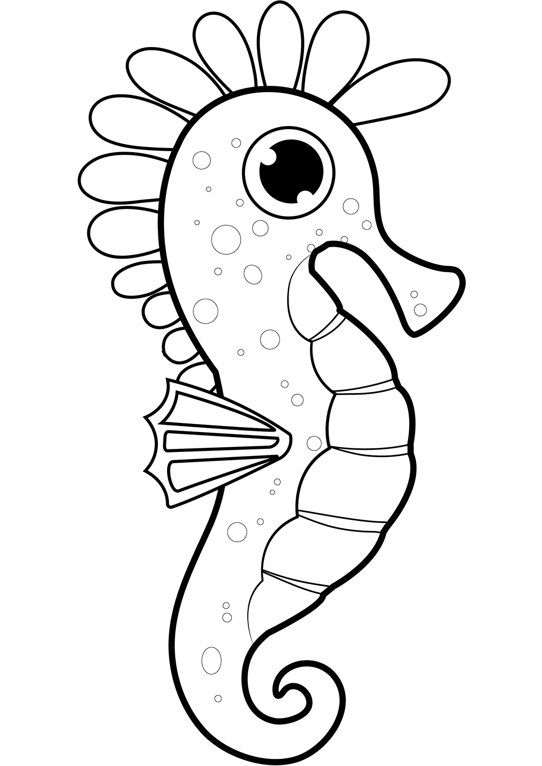 Seahorse printable template free printable papercraft templates