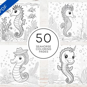 Sea horse coloring