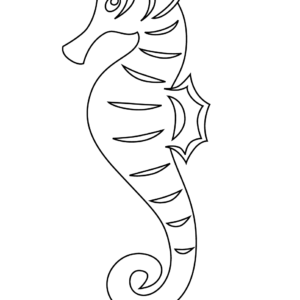 Seahorse coloring pages printable for free download