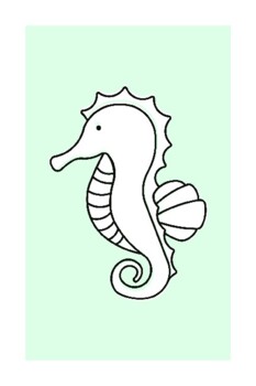 Sea horse coloring pages by steven fernandes tpt