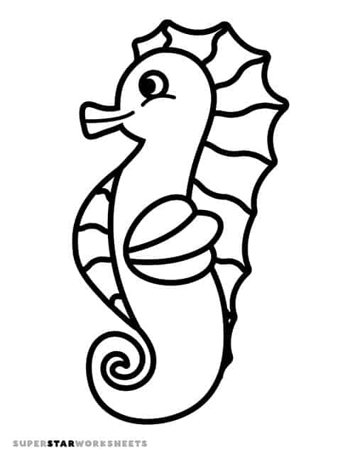 Seahorse template