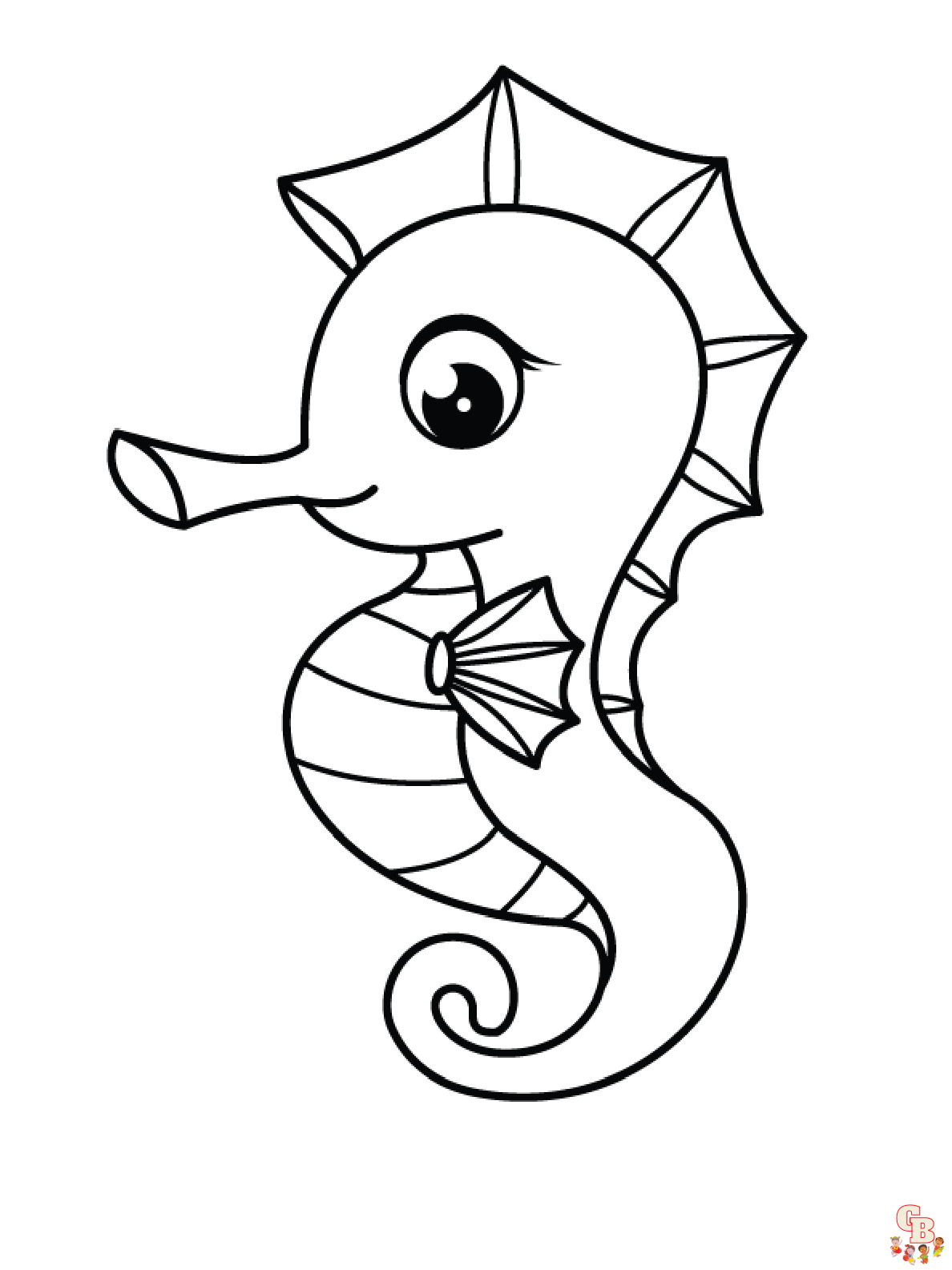 Seahorse coloring pages