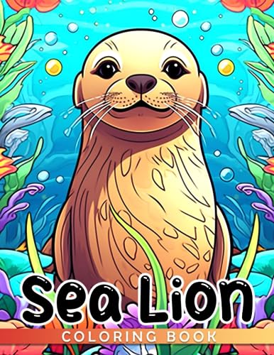 Sea lion coloring book cute animal coloring pages with wonderful illustrations for kids fun and relaxation gift ideas for boys and girls by samson holden