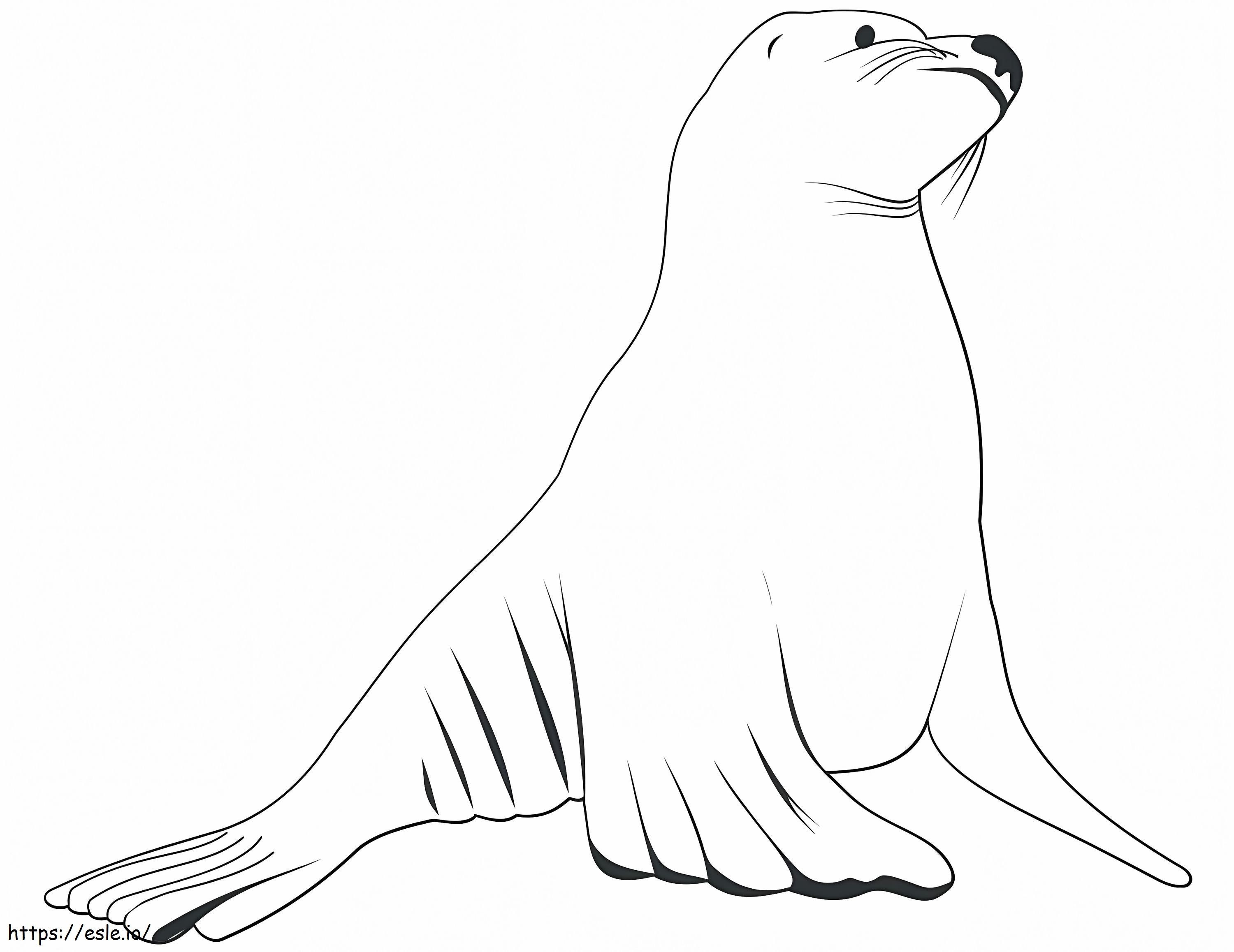 A sea ln coloring page