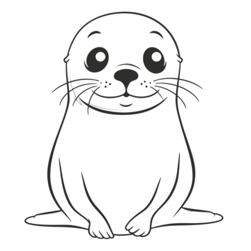 Sea lion outline png transparent images free download vector files