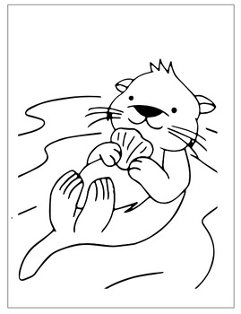 Otter coloring pages for kids celebrate otter world day wildlife education