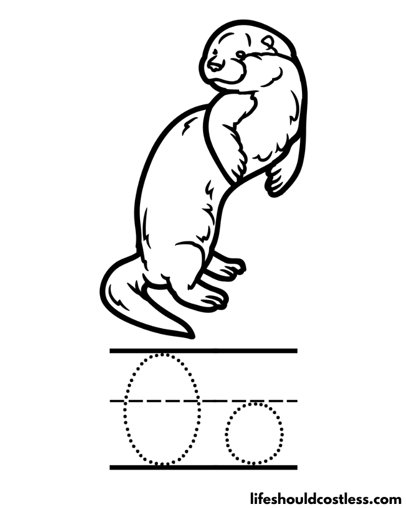 Otter coloring pages free printable pdf templates