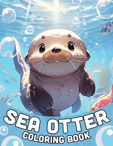 Sea otter coloring book marine mammal coloring pages and premium quality images impressive gifts for kids teens preschools and great gift idea for animals lovers by yash mack