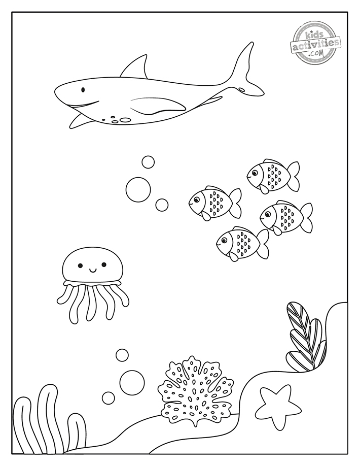 Fascinating under the sea coloring pages to print color kids activities blog