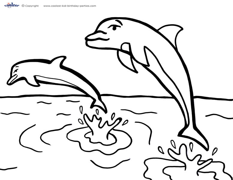 Printable under the sea coloring page