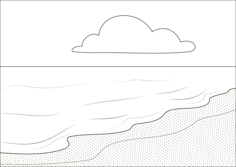 Sea beach coloring page free printable coloring pages