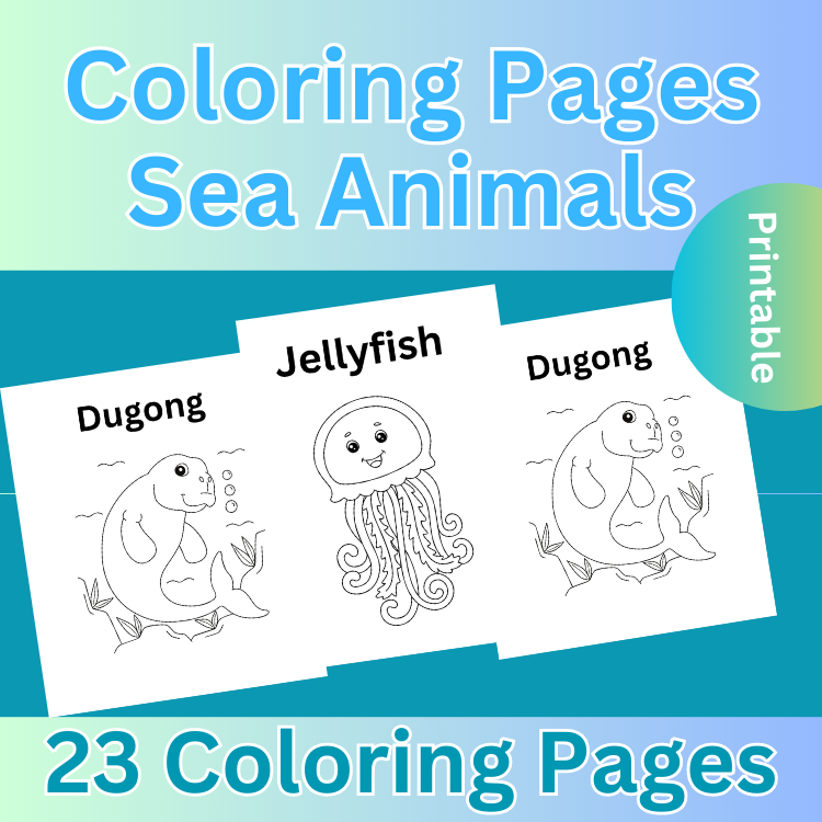 Sea animals coloring pages printable made by teachers