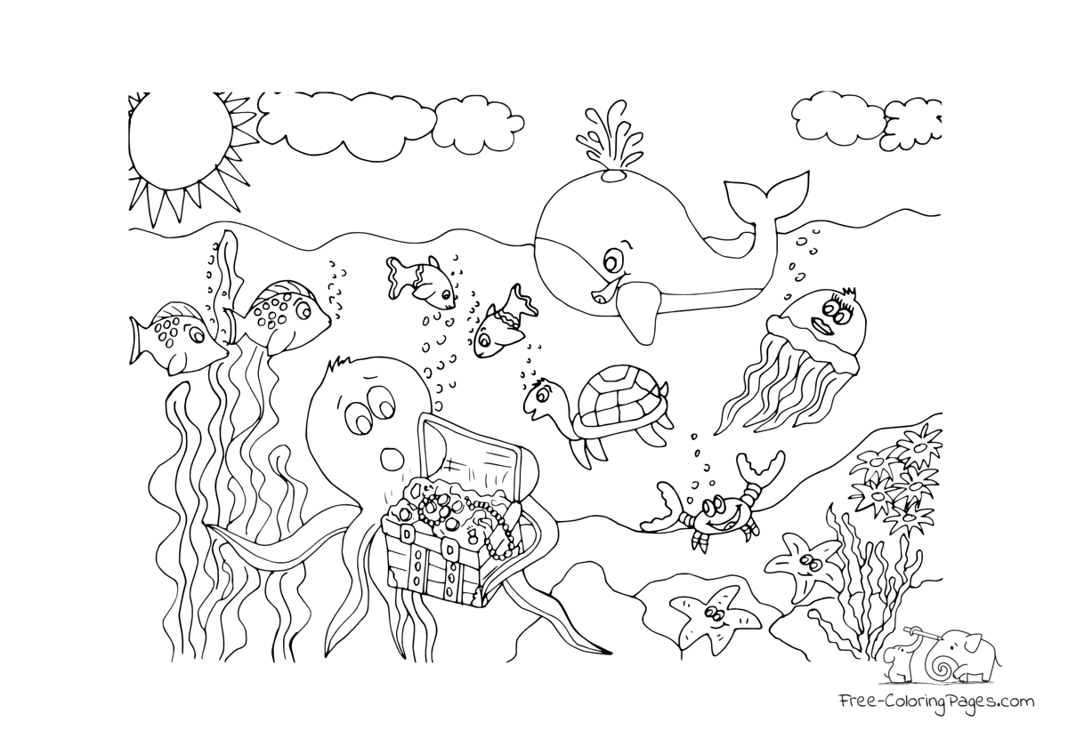 Coloring pages pirats