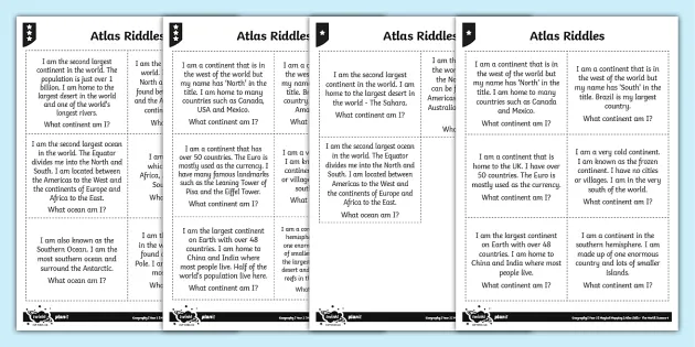 Atlas riddles