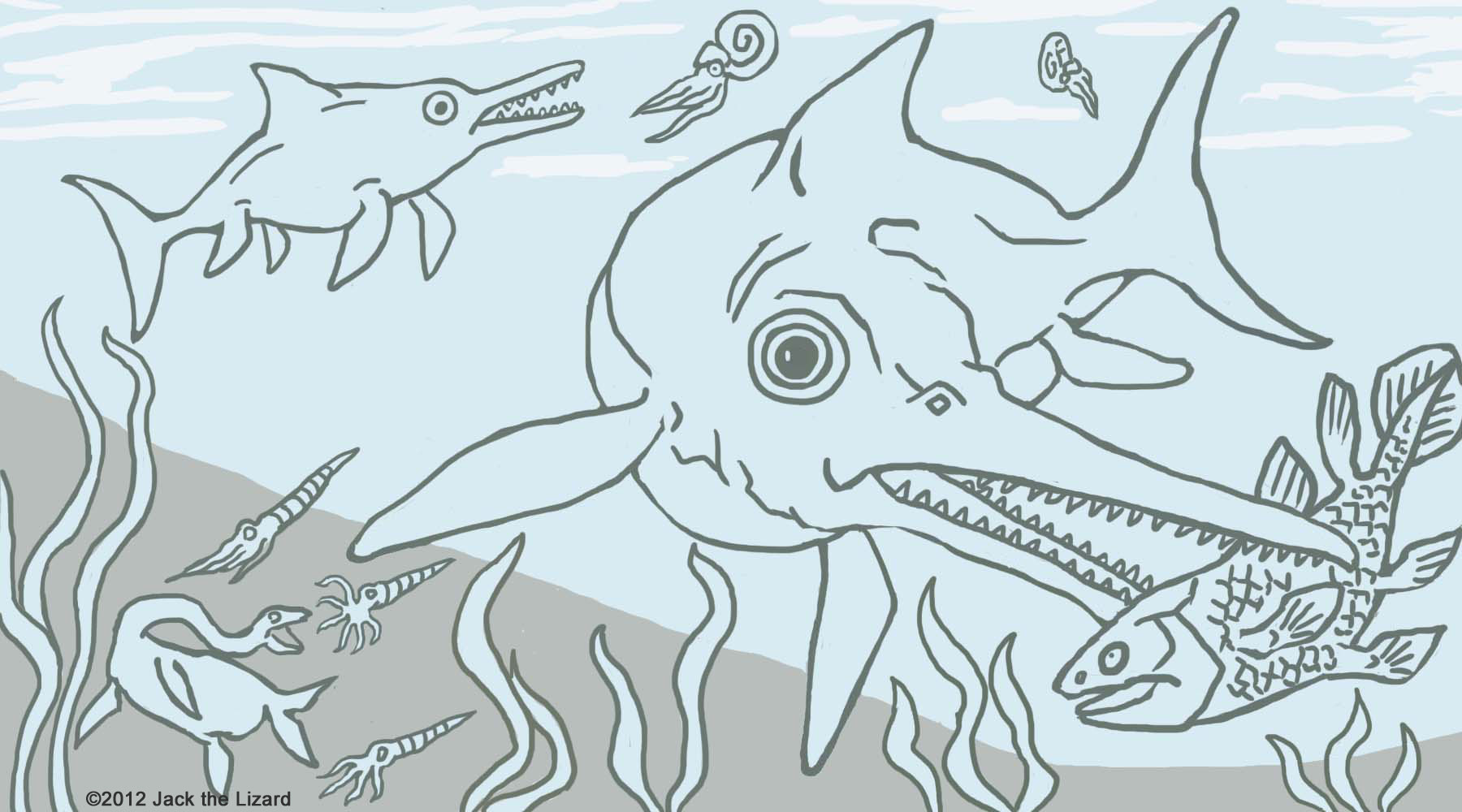 Prehistoric animal coloring pages