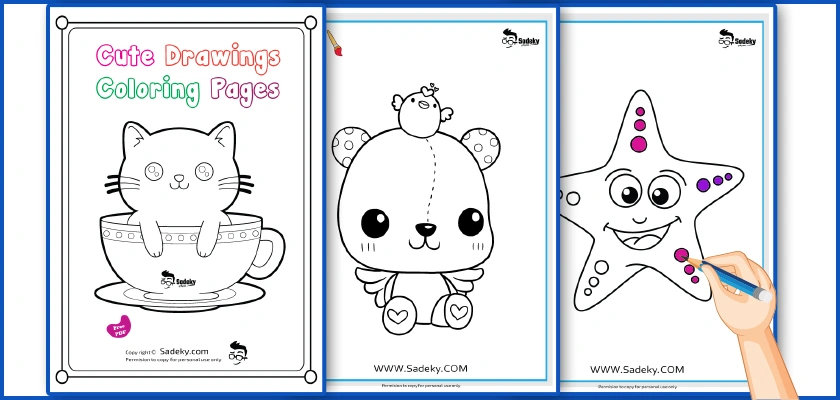 Free cute drawings coloring pages printable