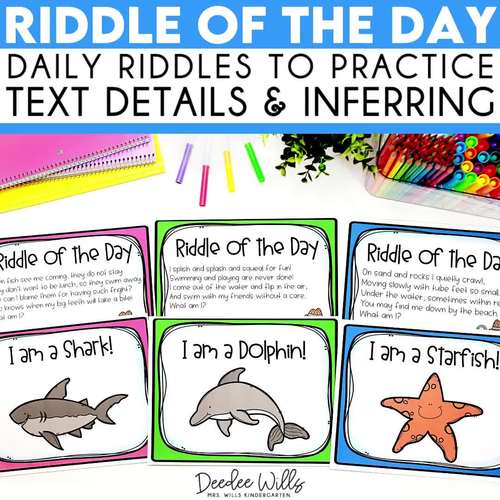 Ocean animals riddle of the day zoo animals and more may riddles