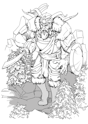 Dungeons and dragons giant coloring page free printable coloring pages