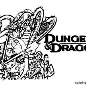 Dungeons dragons coloring pages printable for free download