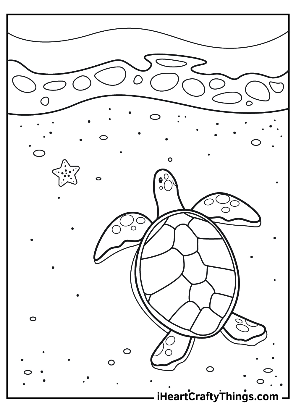 Sea turtle coloring pages free printables