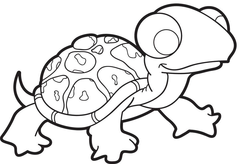 Printable turtle coloring page for kids â