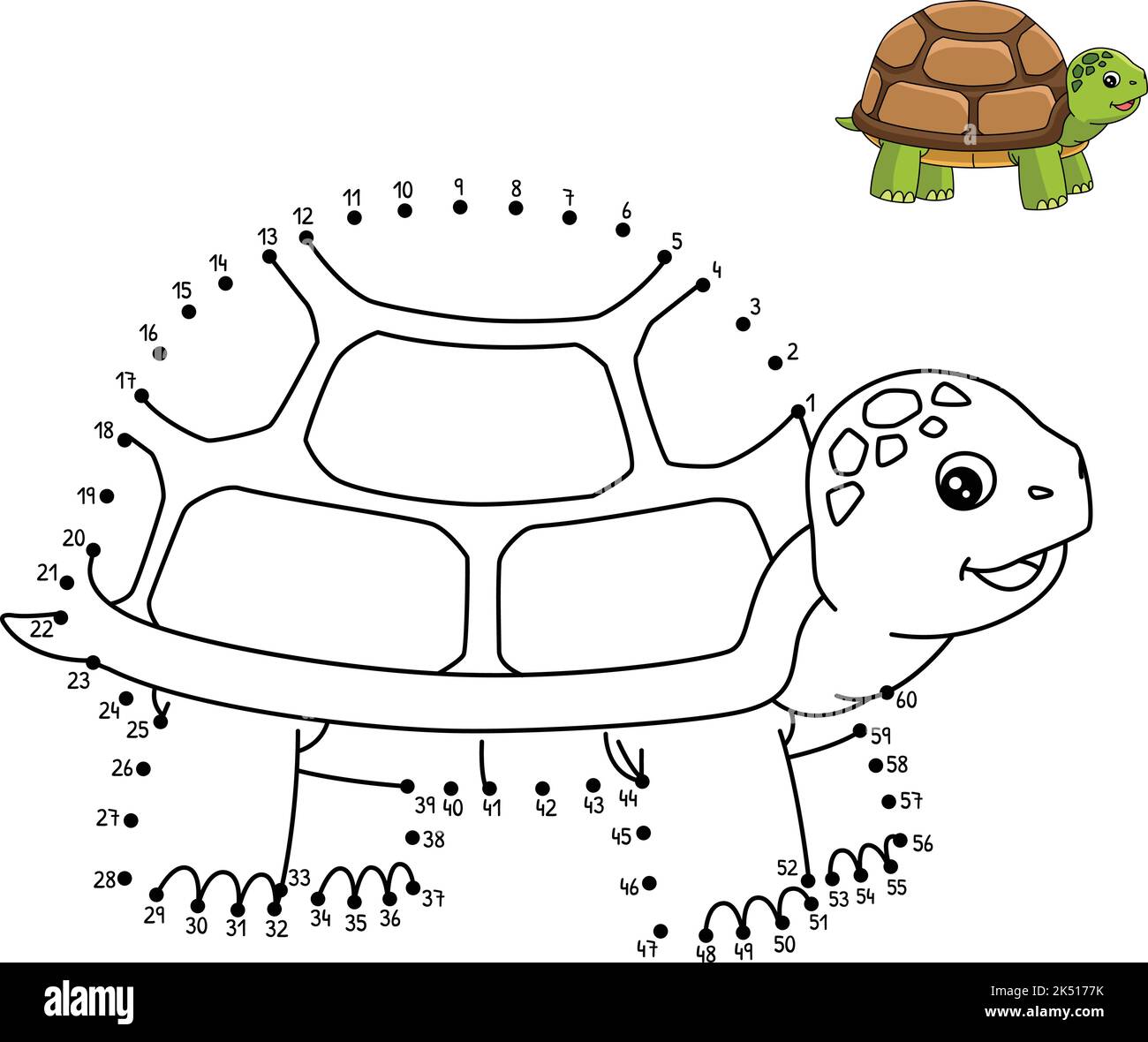 Turtle coloring fun cut out stock images pictures