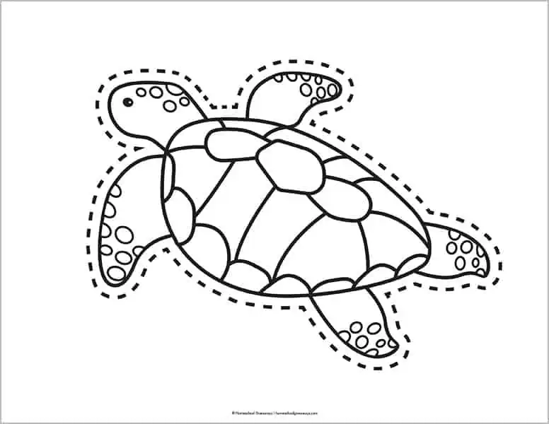 Free printable sea turtle coloring pages templates