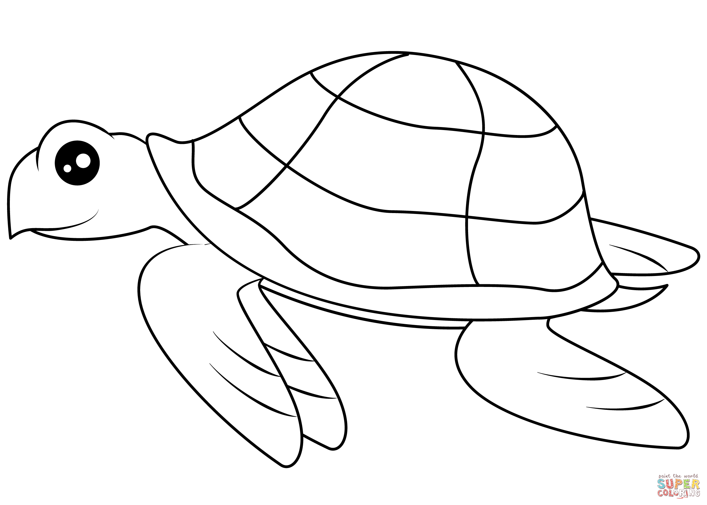 Sea turtle coloring page free printable coloring pages