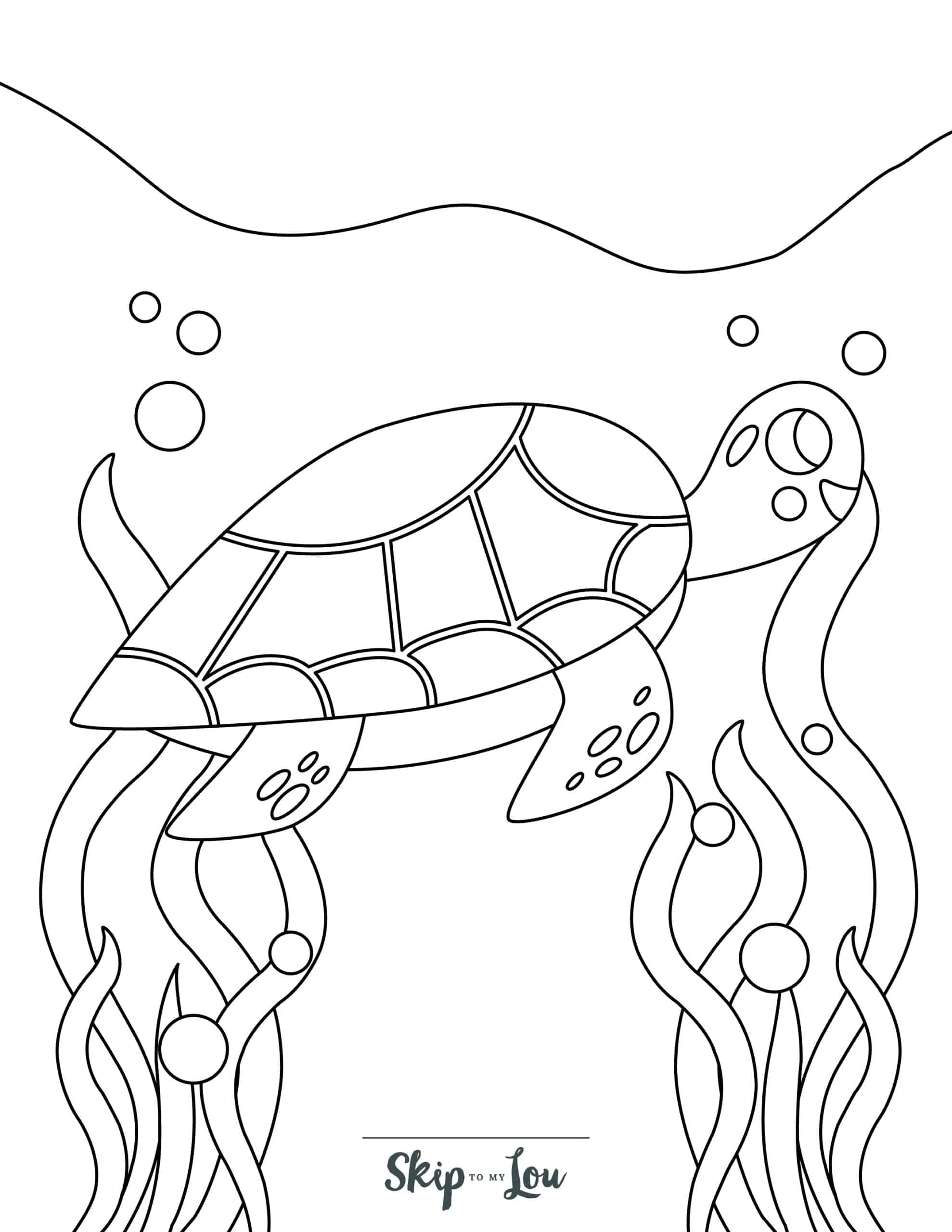 Turtle coloring pages