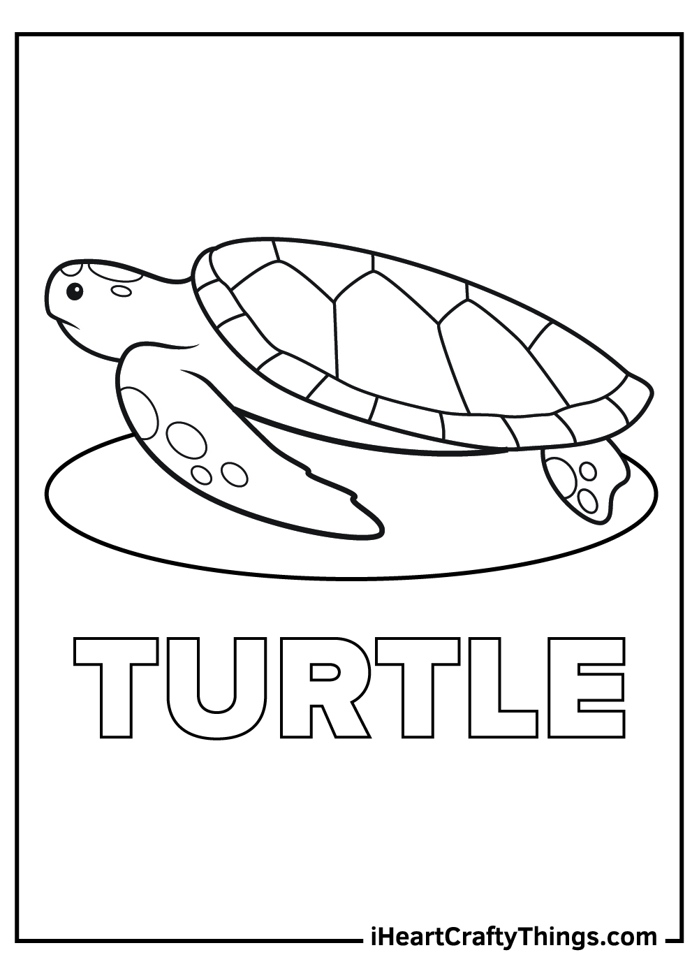 Sea turtle coloring pages free printables