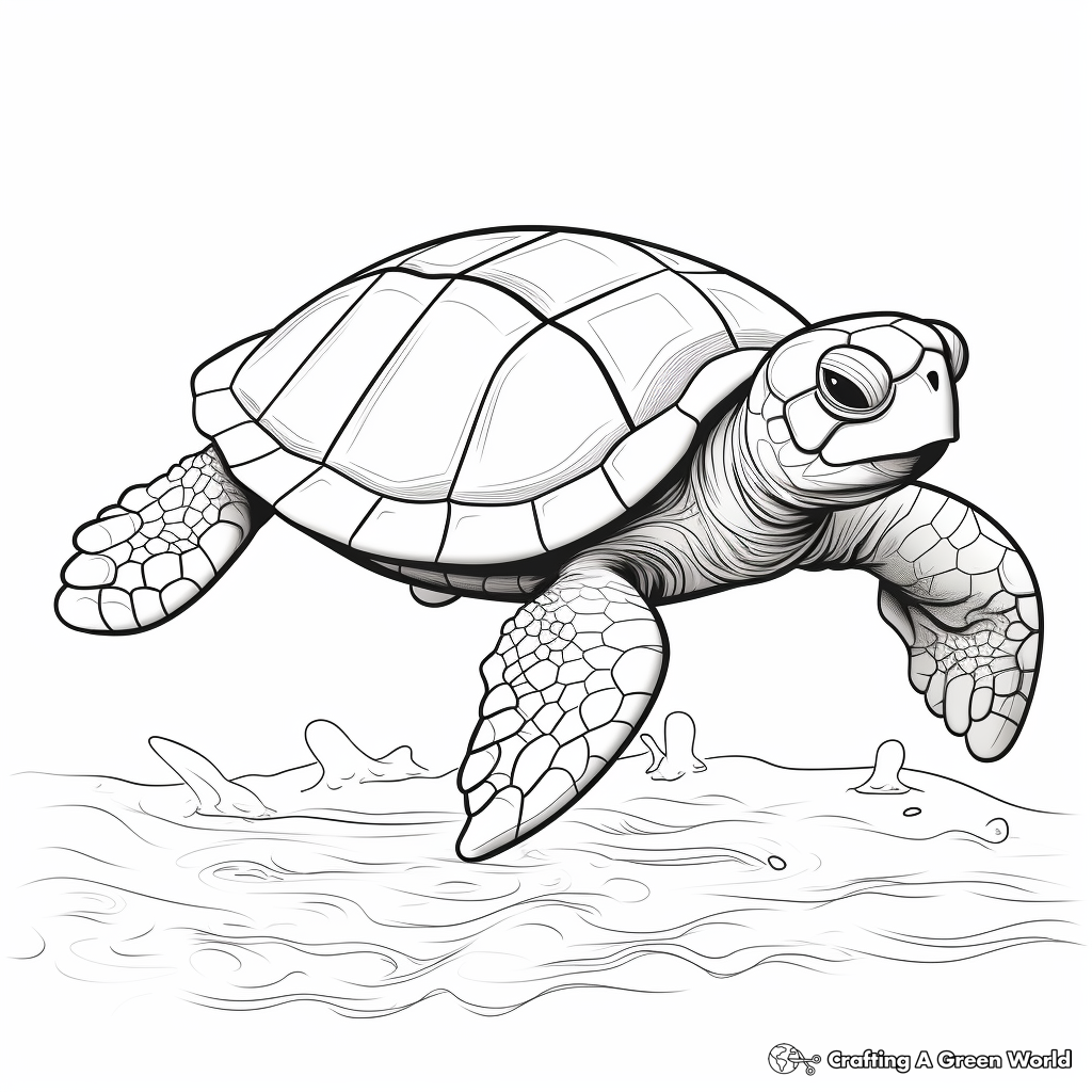 Sea turtle coloring pages