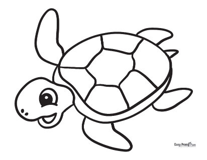 Turtle coloring pages