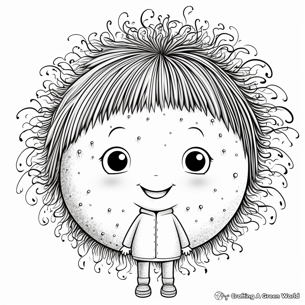 Sea urchin coloring pages