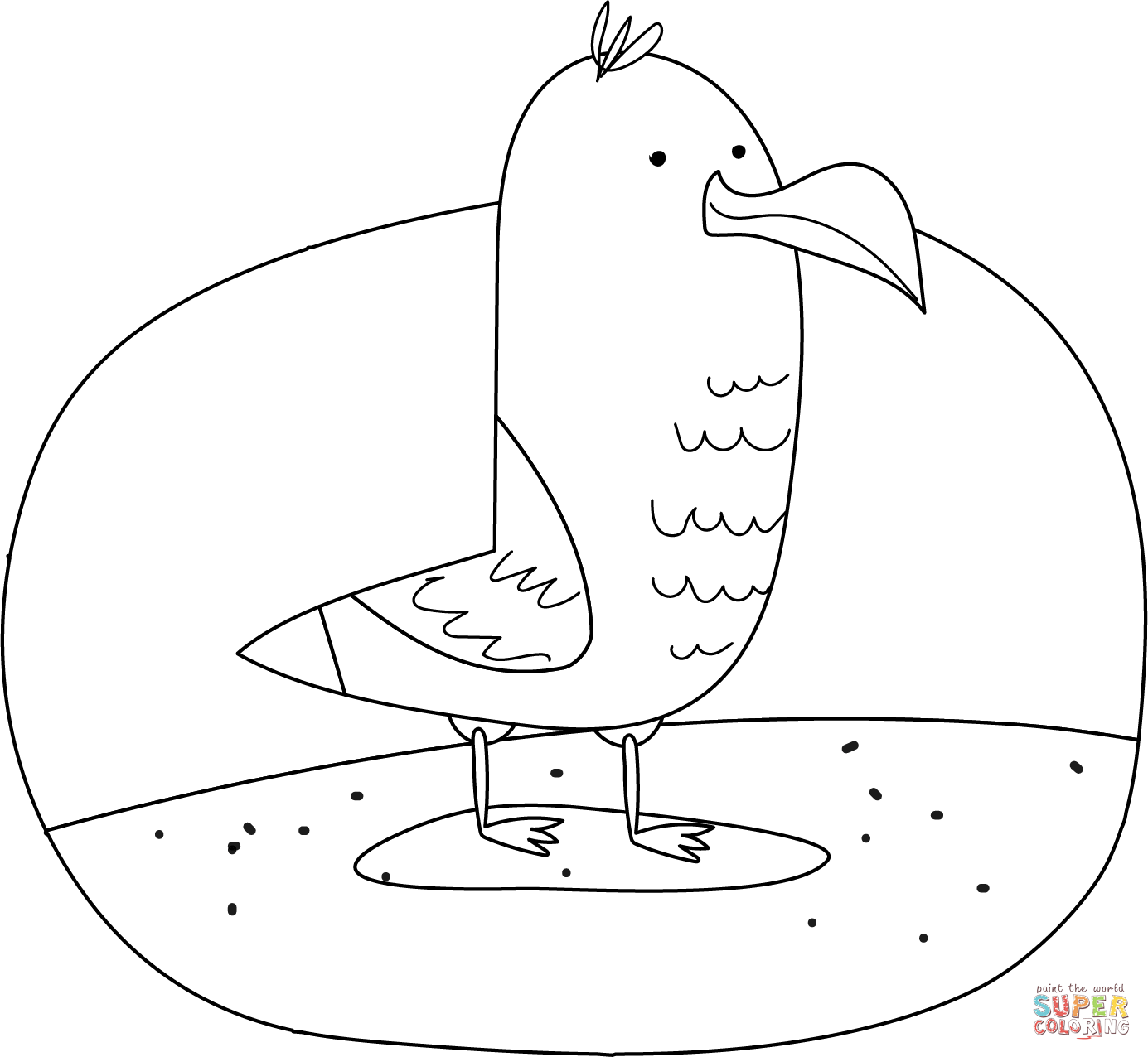 Seagull coloring page free printable coloring pages