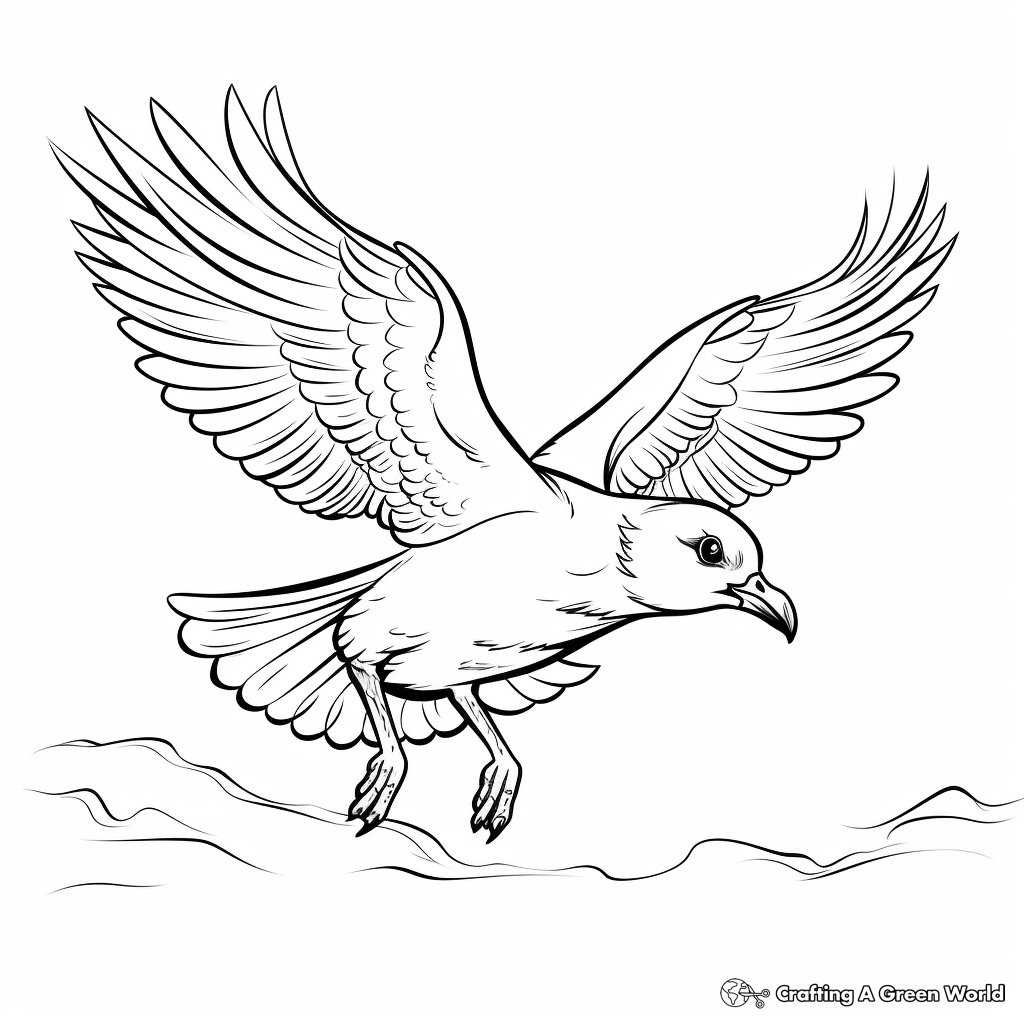 Seagull coloring pages