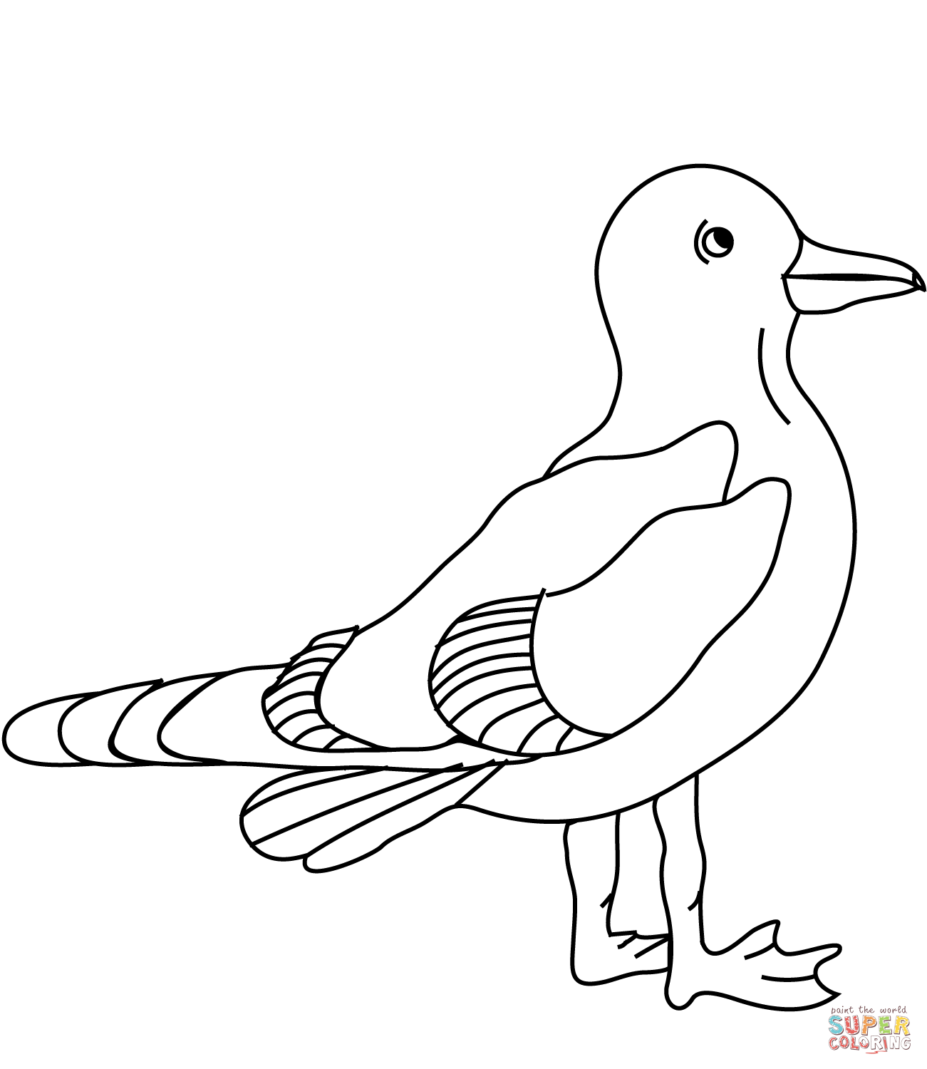 Seagull coloring page free printable coloring pages