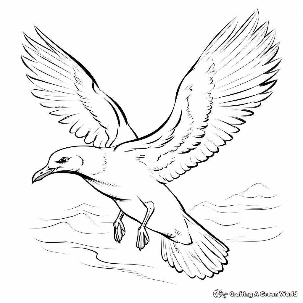 Seagull coloring pages