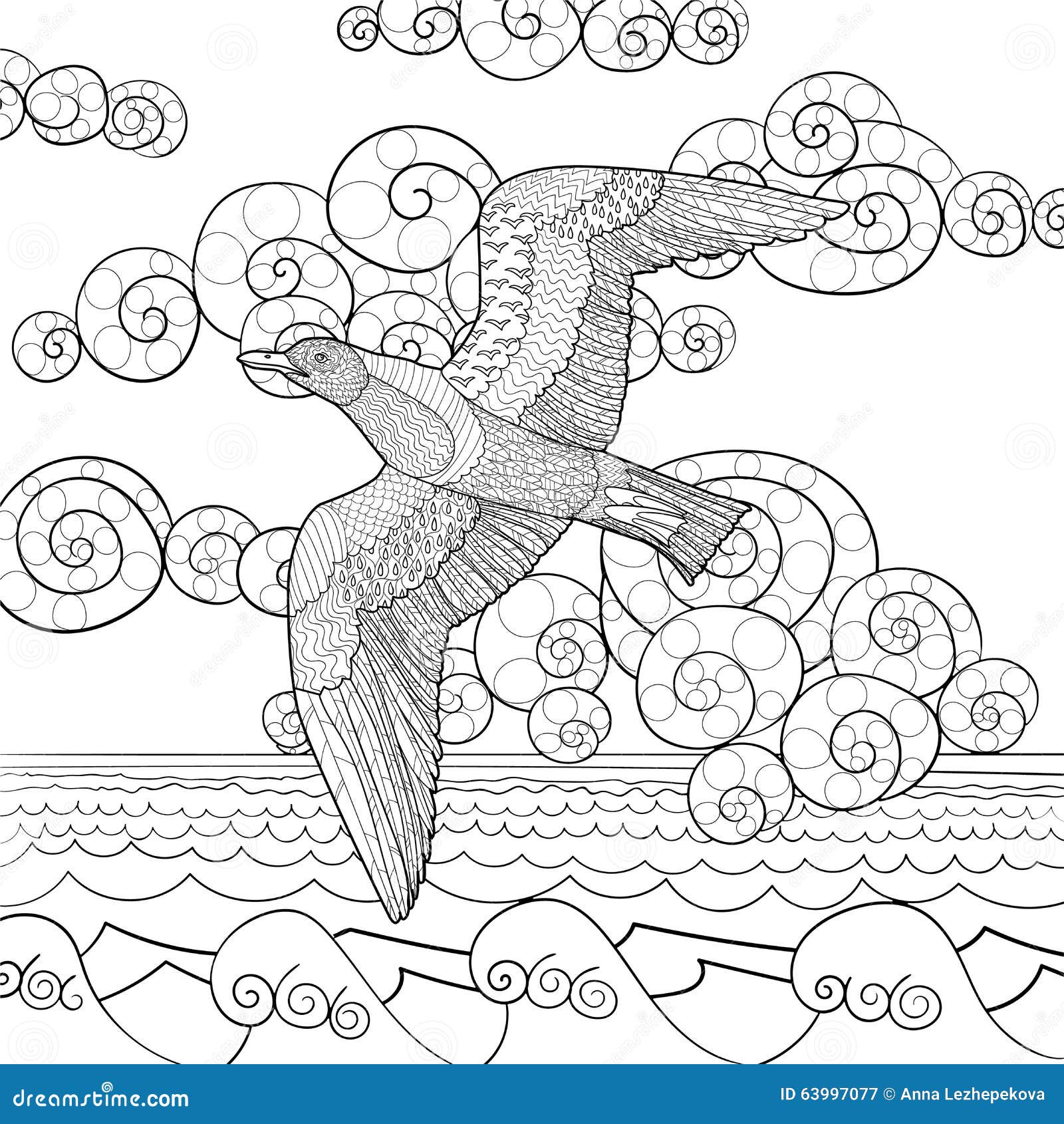 Seagull coloring stock illustrations â seagull coloring stock illustrations vectors clipart