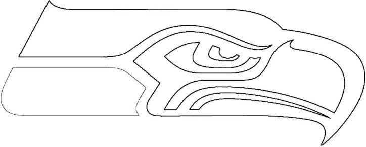 Seattle seahawks logo coloring page