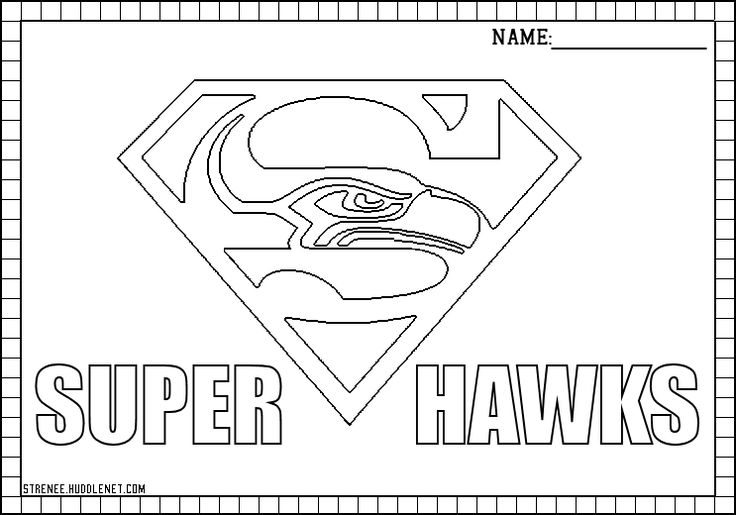 Seattle seahawks free coloring pages