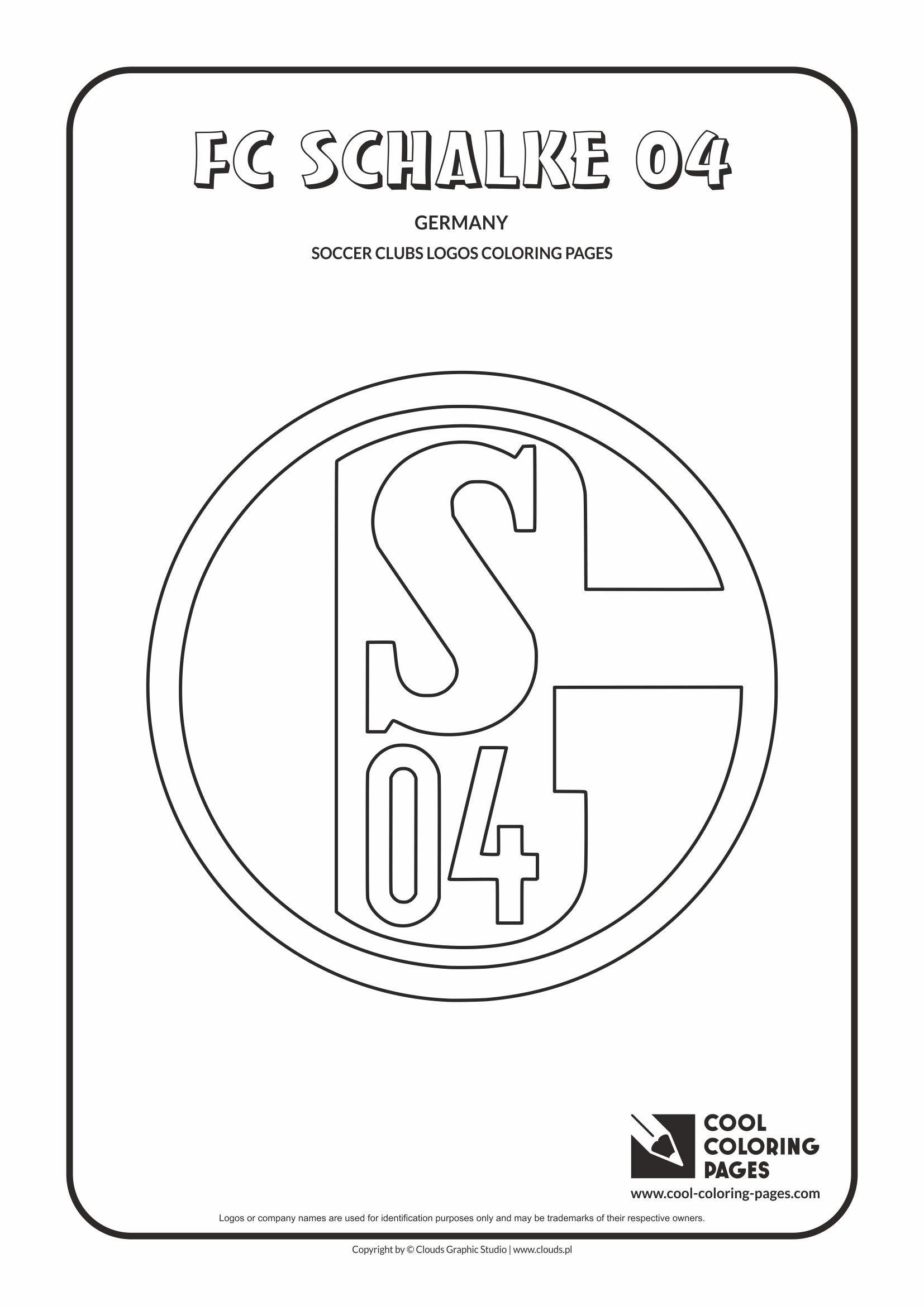 Cool coloring pages fc schalke logo coloring page