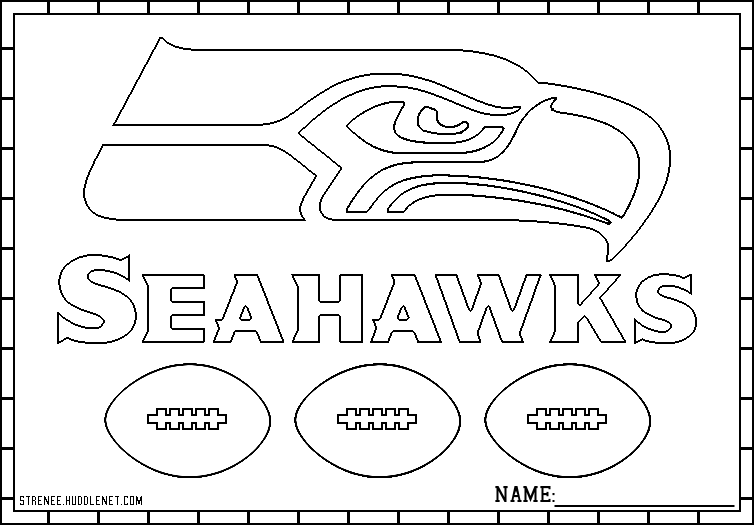 Seattle seahawks free coloring pages